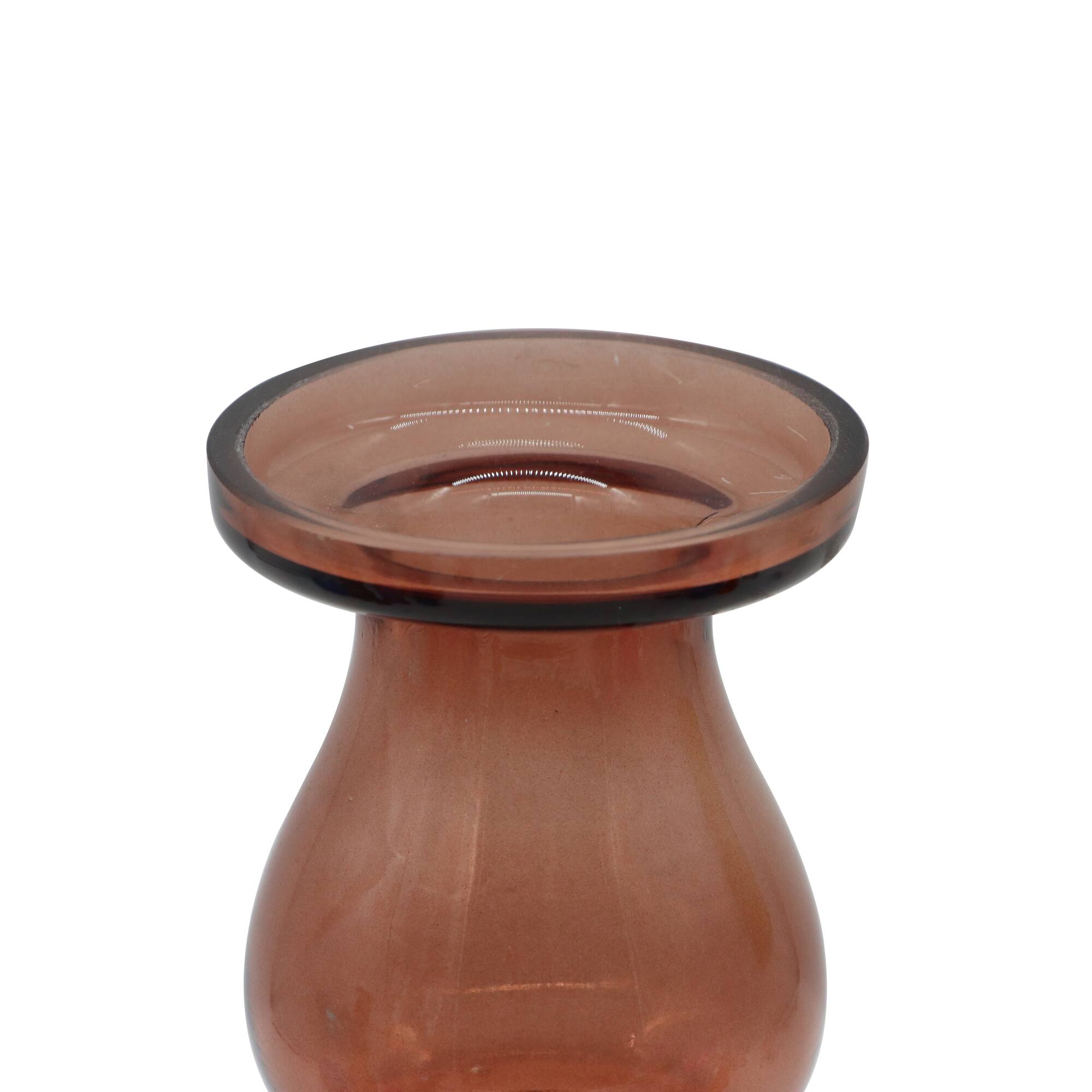 Brown Glass Pillar Candle Holder by Ashland